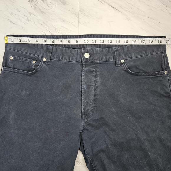 Buck Mason Mens Maverick Slim Harbor Twill Jeans Button Fly 38x34 Distressed - Picture 5 of 16